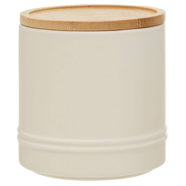 Premier Housewares Fenwick Cream Medium Stoneware Canister