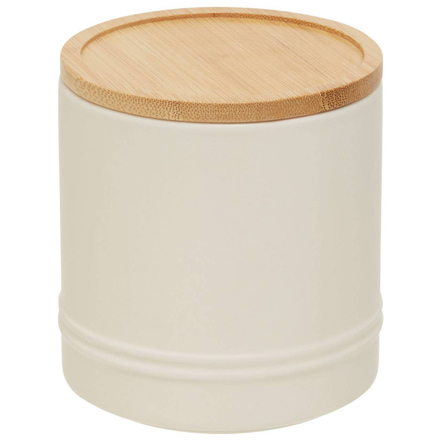 Premier Housewares Fenwick Cream Medium Stoneware Canister