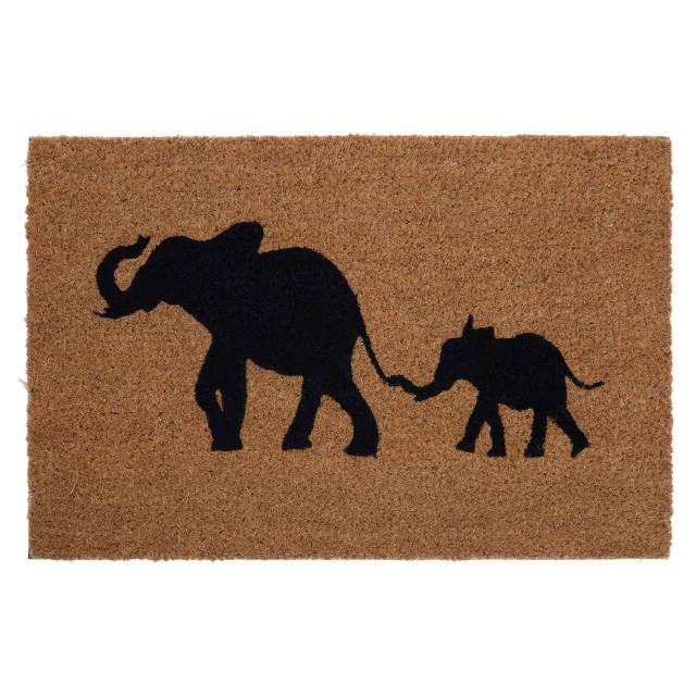 Premier Housewares Filta Elephant And Baby Elephant Doormat