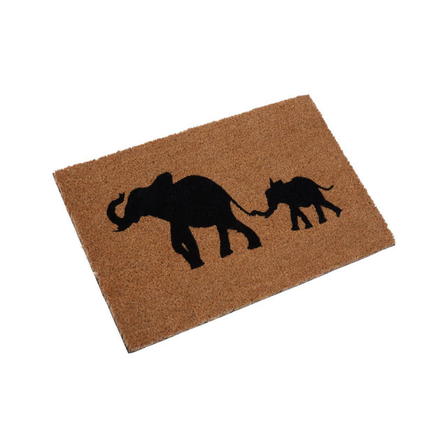 Premier Housewares Filta Elephant And Baby Elephant Doormat