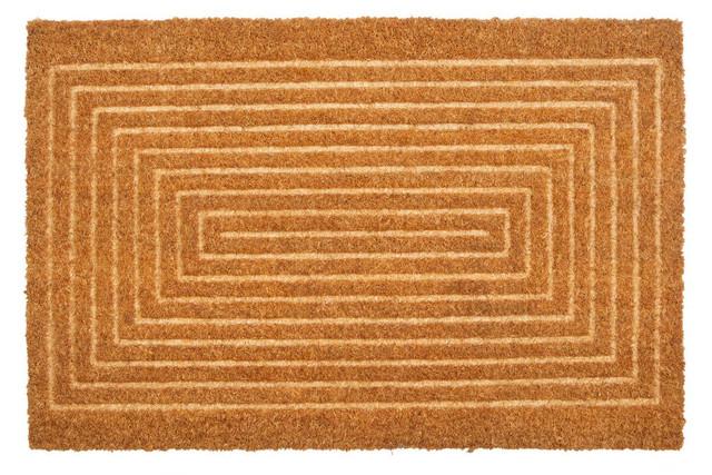premier housewares Filta Geometric Embossed Coir Doormat