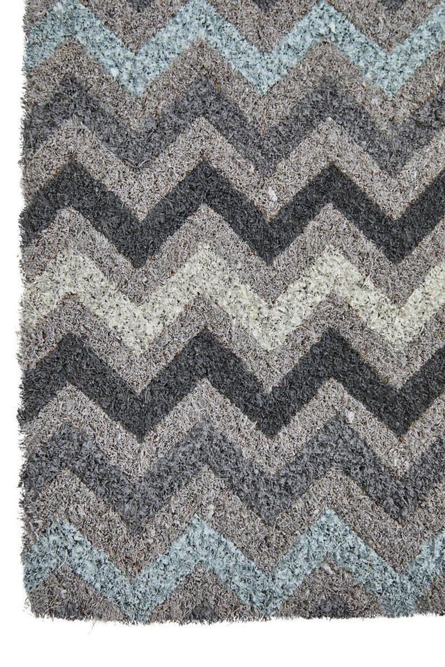 Premier Housewares Filta Grey And White Chevron Coir Doormat