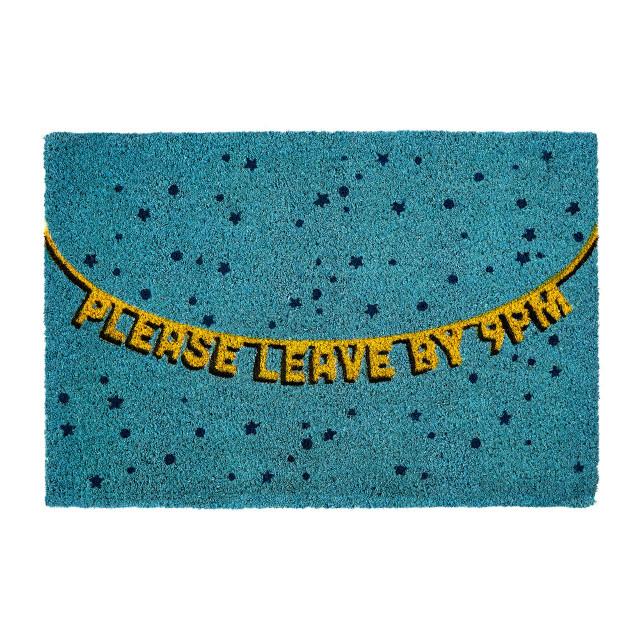 premier housewares Filta Please Leave by 9pm Doormat