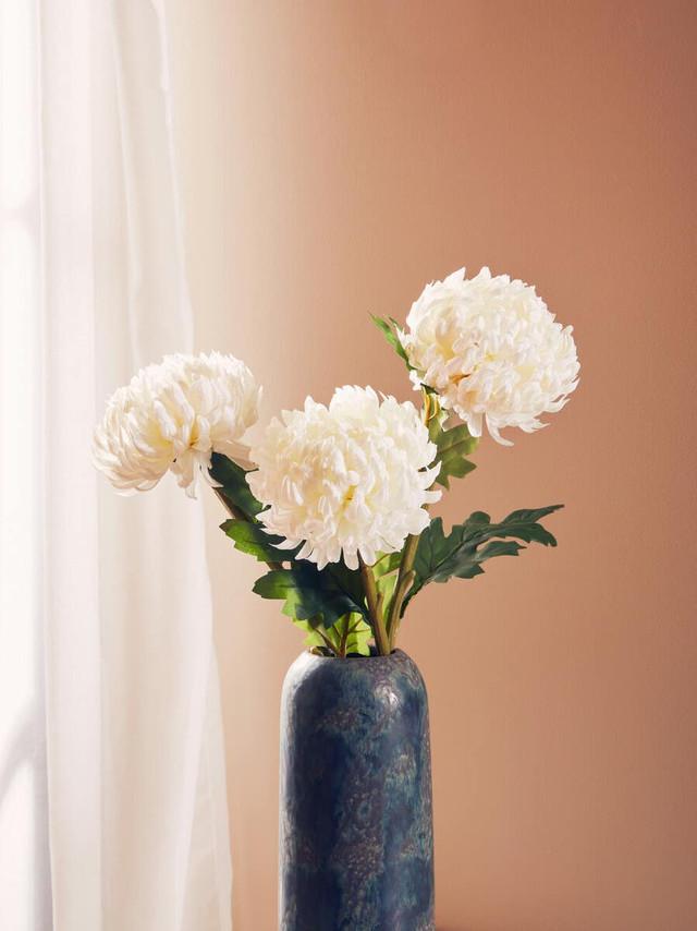 Premier Housewares Fiori White Chrysanthemum Flower Stem