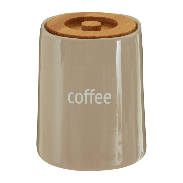 Premier Housewares Fletcher Beige Ceramic Coffee Canister