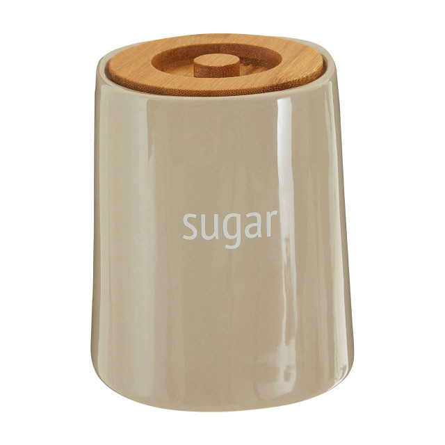 Premier Housewares Fletcher Beige Ceramic Sugar Canister