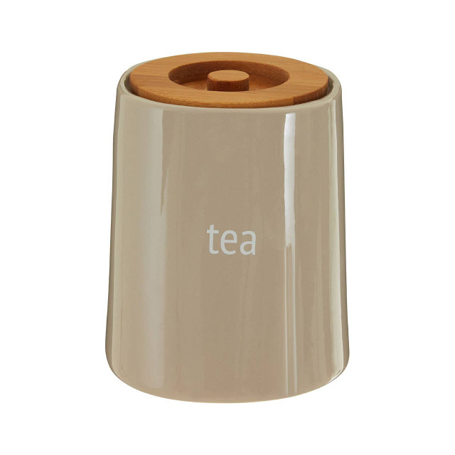 Premier Housewares Fletcher Beige Ceramic Tea Canister
