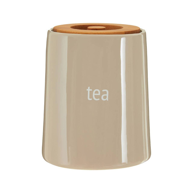premier housewares Fletcher Beige Ceramic Tea Canister