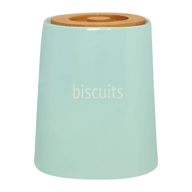 Premier Housewares Fletcher Blue Ceramic Biscuit Canister
