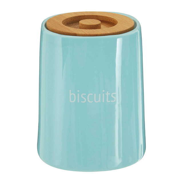 Premier Housewares Fletcher Blue Ceramic Biscuit Canister