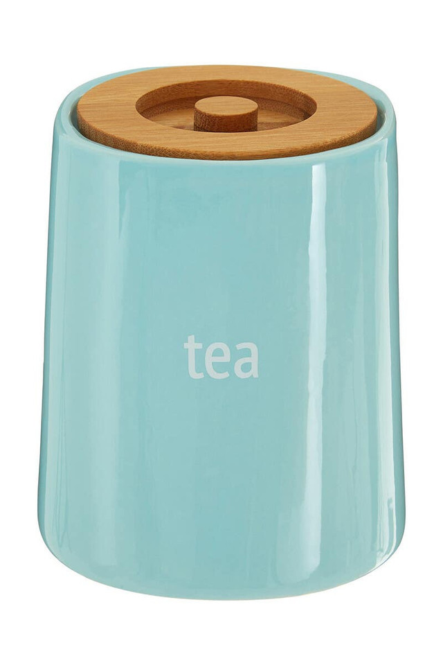 Premier Housewares Fletcher Blue Ceramic Tea Canister