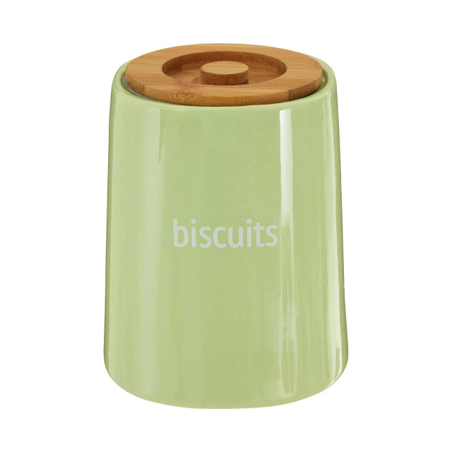 Premier Housewares Fletcher Green Ceramic Biscuit Canister