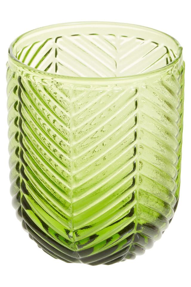 Premier Housewares Fleur Set Of Four Green Tumblers