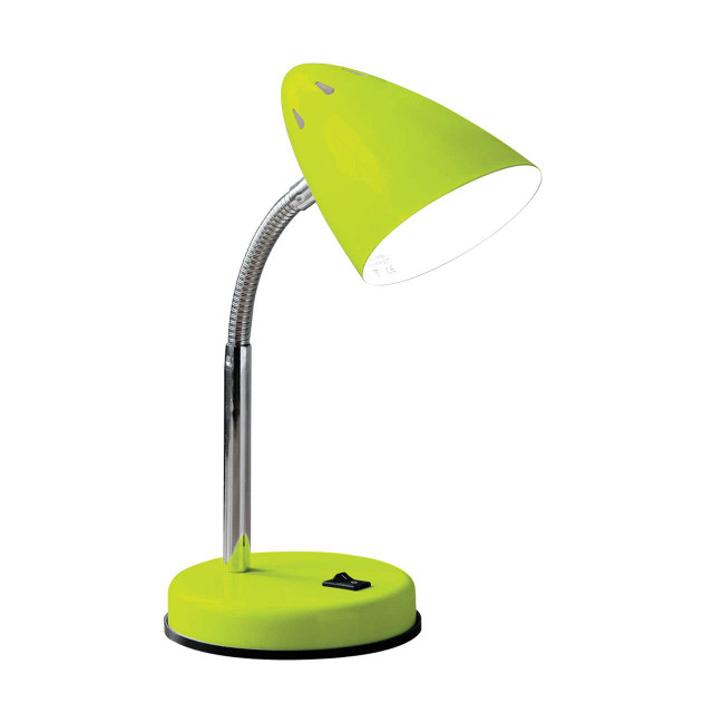 premier housewares Flexi Lime Green Desk Lamp With EU Plug