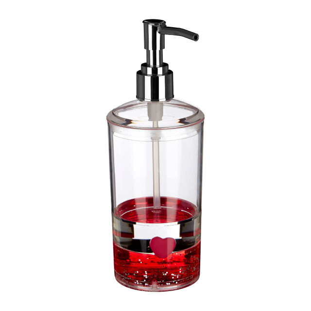 Premier Housewares Floating Acrylic Hearts Lotion Dispenser