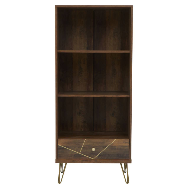 Premier Housewares Flori 3 Tier Shelving Unit With Drawer