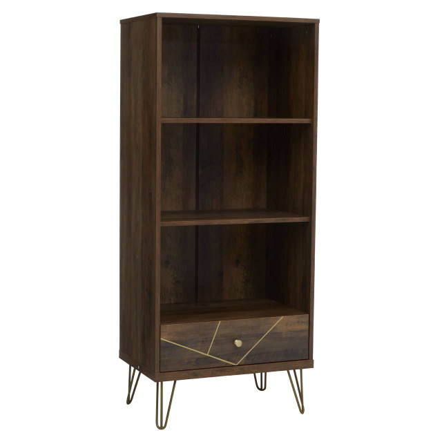 Premier Housewares Flori 3 Tier Shelving Unit With Drawer