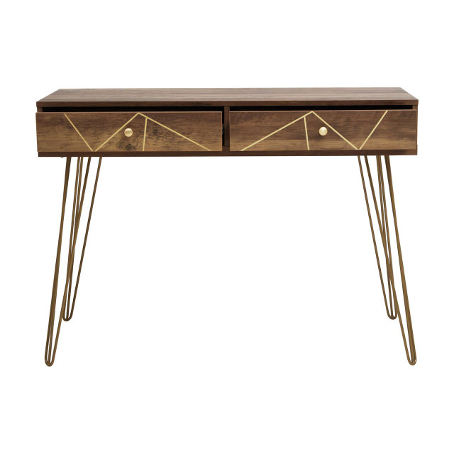 Premier Housewares Flori Console Table With 2 Drawers