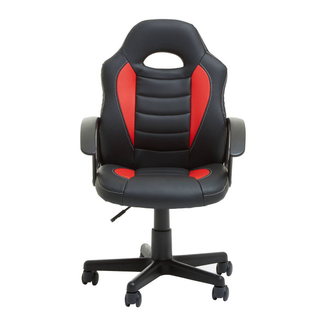Premier Housewares Flynn Black And Red Home Office Or Gaming Chair