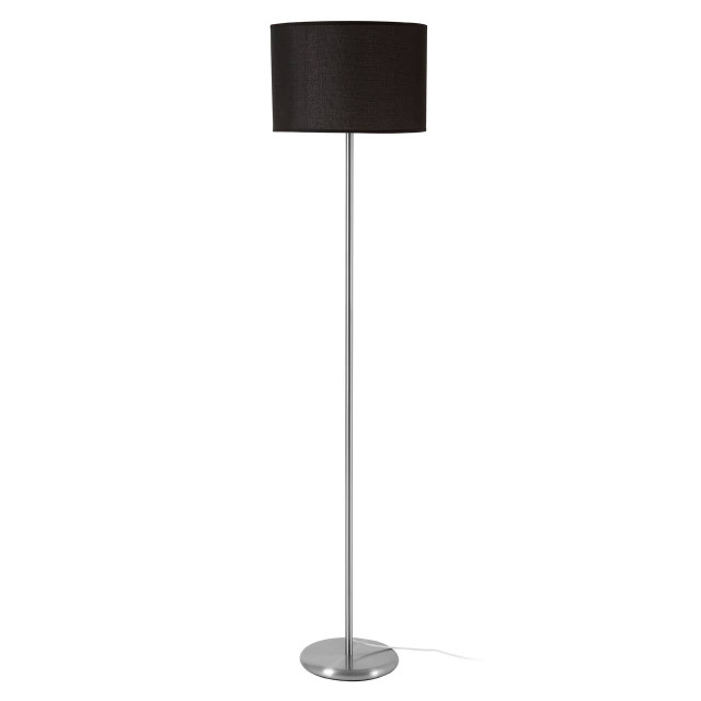 premier housewares Forma Black Waffle Effect Shade Floor Lamp