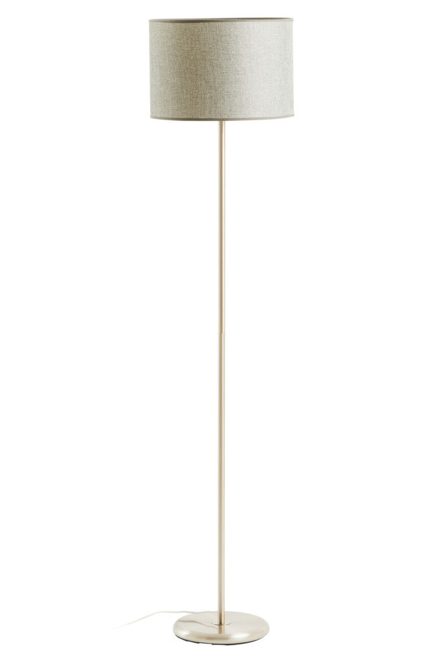 premier housewares Forma Chrome Floor Lamp with Cream Shade