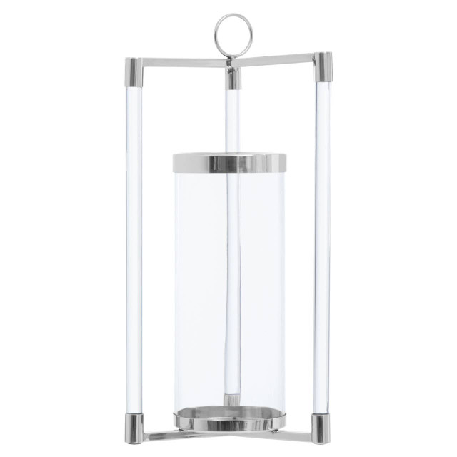 premier housewares Franklin Large Silver Finish Lantern