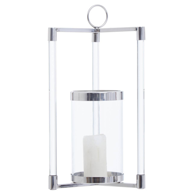 Premier Housewares Franklin Small Silver Finish Lantern