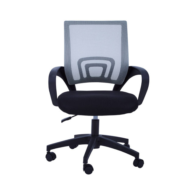 Premier Housewares Frazer Grey Mesh Home Office Chair