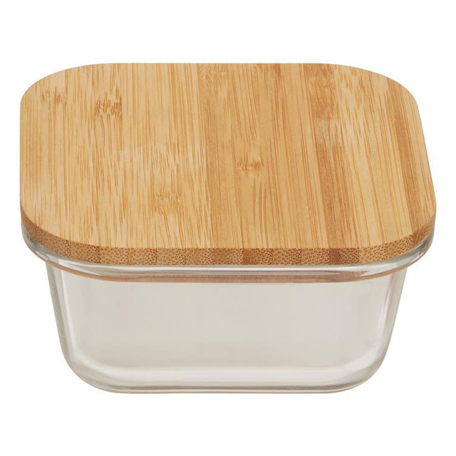Premier Housewares Freska 320ml Glass Container With Bamboo Lid
