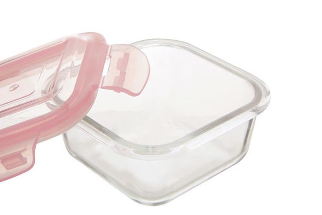 Premier Housewares Freska 320ml Square Glass Container