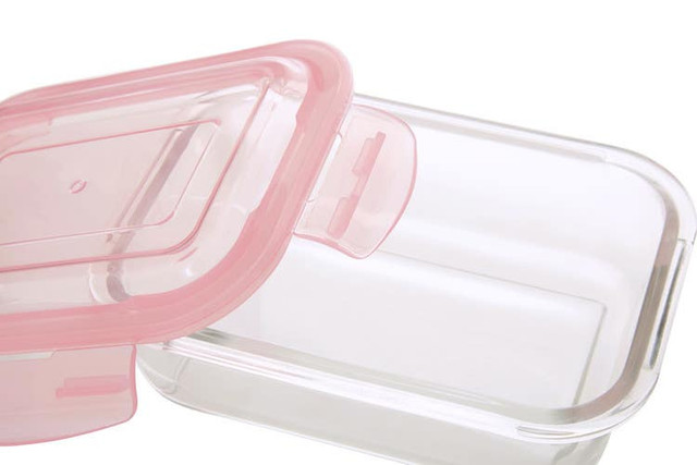 Premier Housewares Freska 640ml Rectangular Glass Container