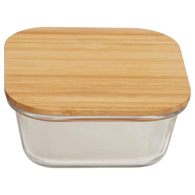 Premier Housewares Freska 800ml Glass Container With Bamboo Lid