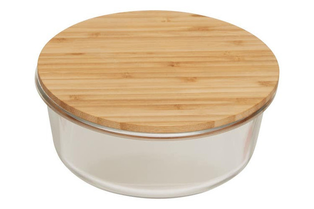 Premier Housewares Freska 950ml Glass Container With Bamboo Lid