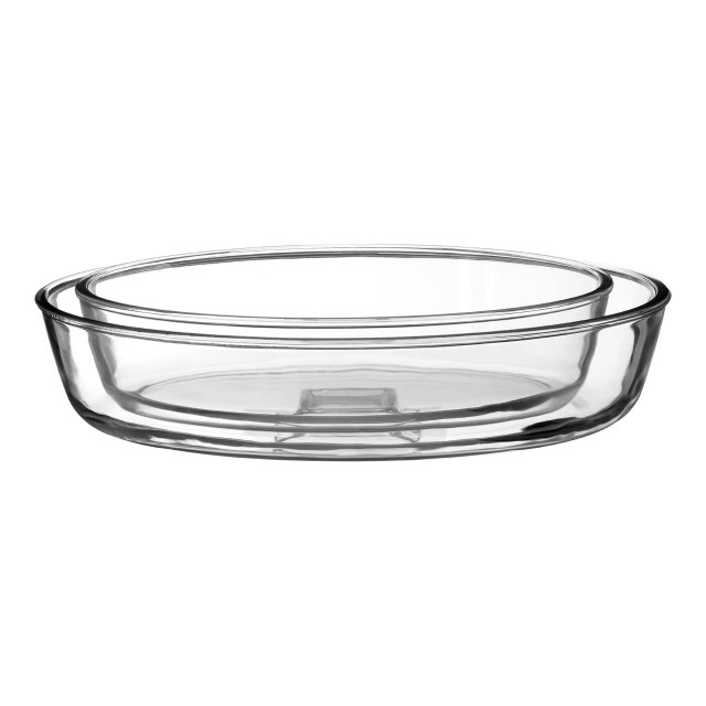 premier housewares Freska Set Of Two Oval Glass Oven Dishes