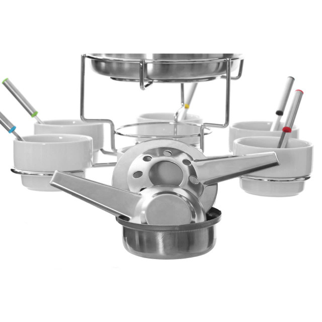 Premier Housewares Freya Stainless Steel Fondue Set