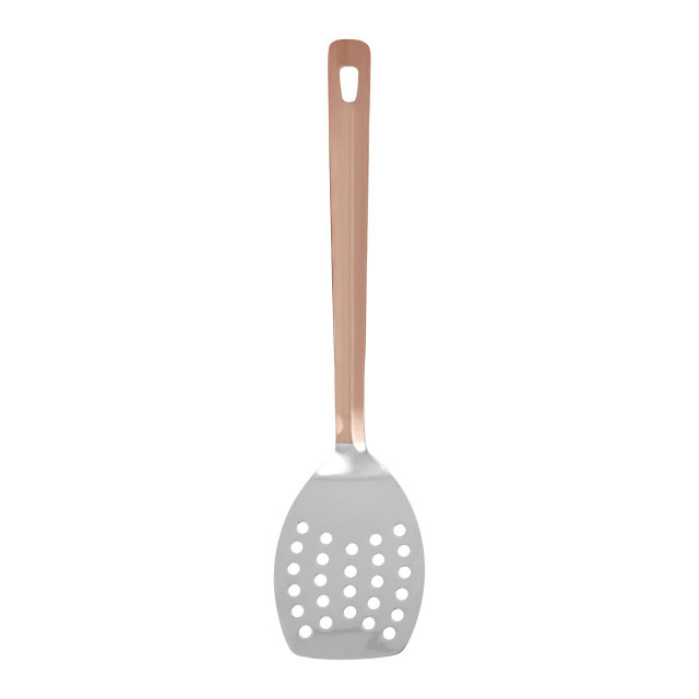 Premier Housewares Freya Stainless Steel Slotted Turner With Copper Finish Handle