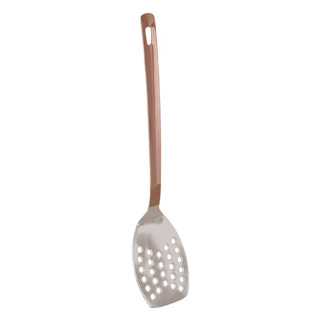 premier housewares Freya Stainless Steel Slotted Turner with Copper Finish Handle