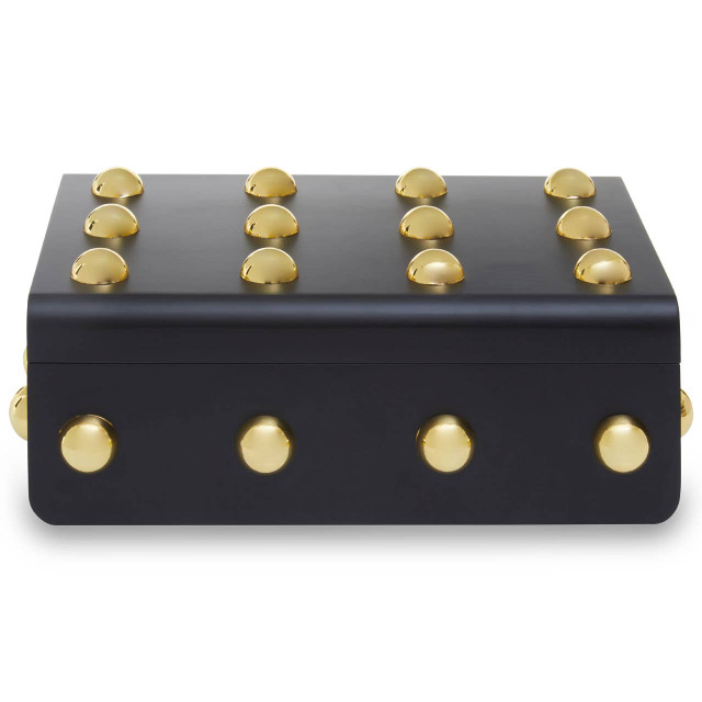 Premier Housewares Frida Large Black And Gold Trinket Box