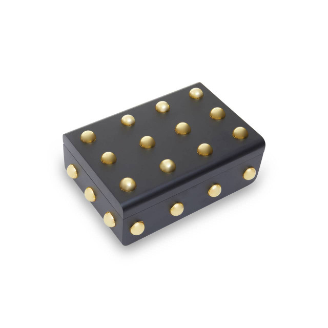 premier housewares Frida Large Black and Gold Trinket Box