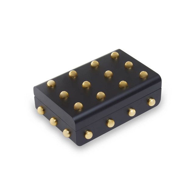 Premier Housewares Frida Small Black And Gold Trinket Box