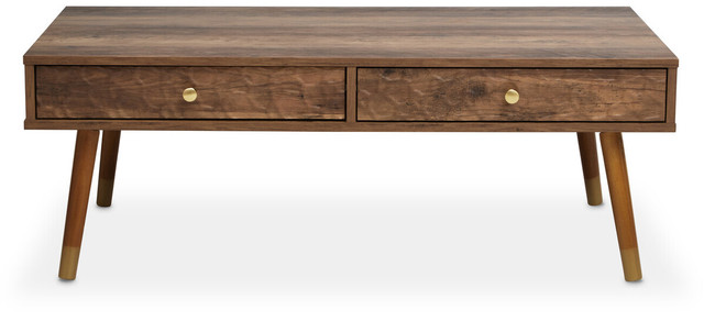 Premier Housewares Frida Wood Veneer Coffee Table With 2 Drawers