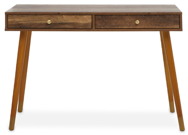 Premier Housewares Frida Wood Veneer Console Table With 2 Drawers