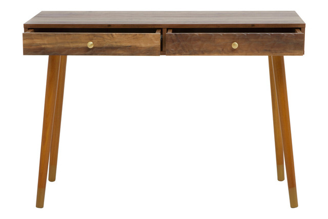 Premier Housewares Frida Wood Veneer Console Table With 2 Drawers