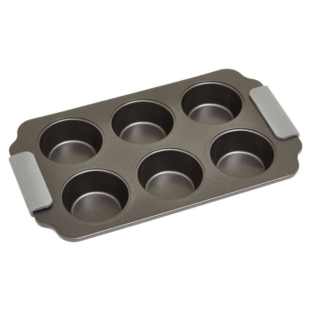 Premier Housewares From Scratch Grey Six Cup Muffin Tray