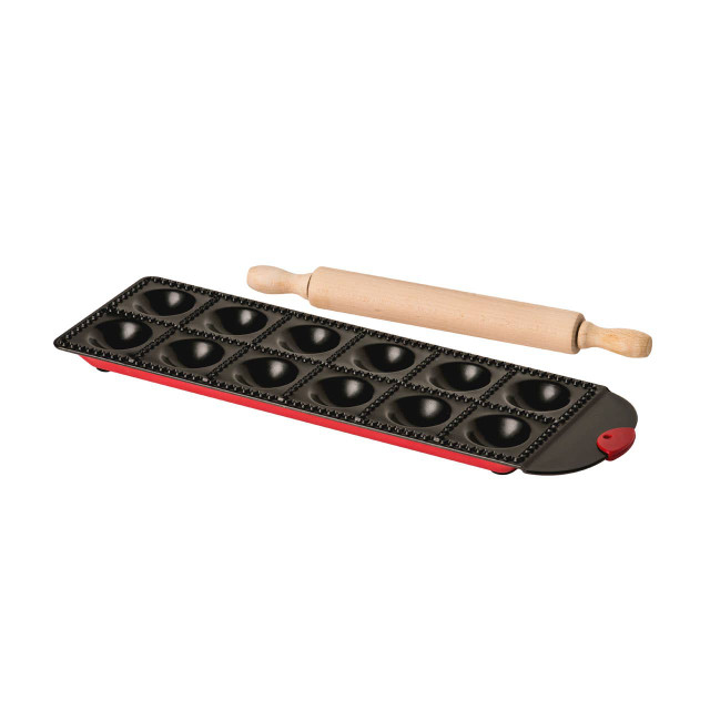 Premier Housewares From Scratch Ravioli Tray With Rolling Pin