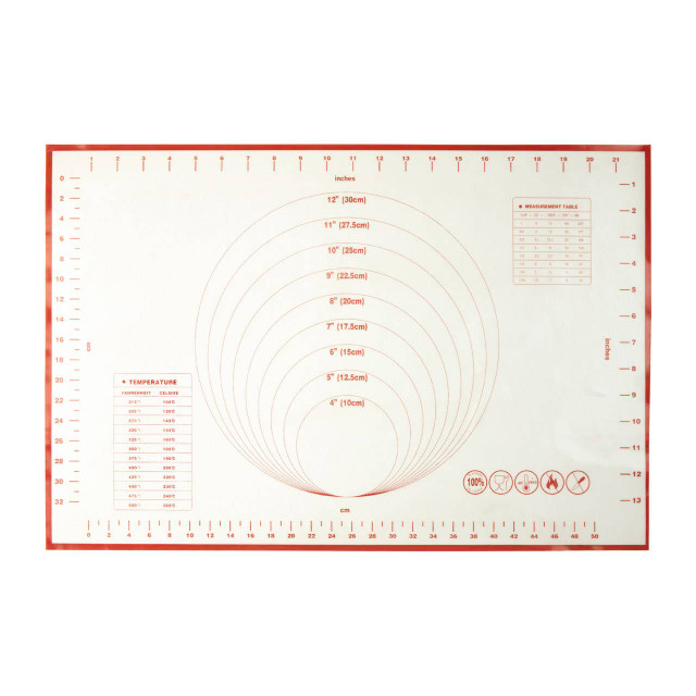 Premier Housewares From Scratch Red Trim Baking Mat