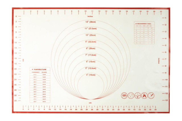 Premier Housewares From Scratch Red Trim Baking Mat