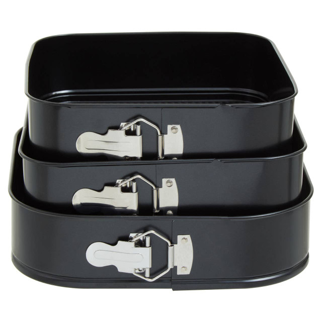 Premier Housewares From Scratch Set Of Three Non Stick Square Cake Tins