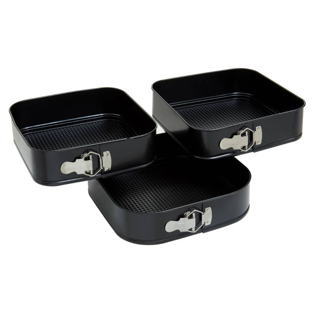 Premier Housewares From Scratch Set Of Three Non Stick Square Cake Tins