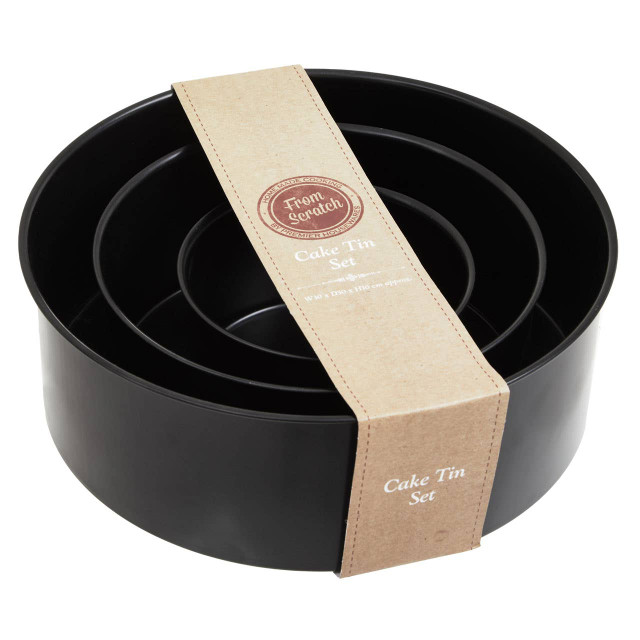 premier housewares From Scratch Set Of Three Round Cake Tins